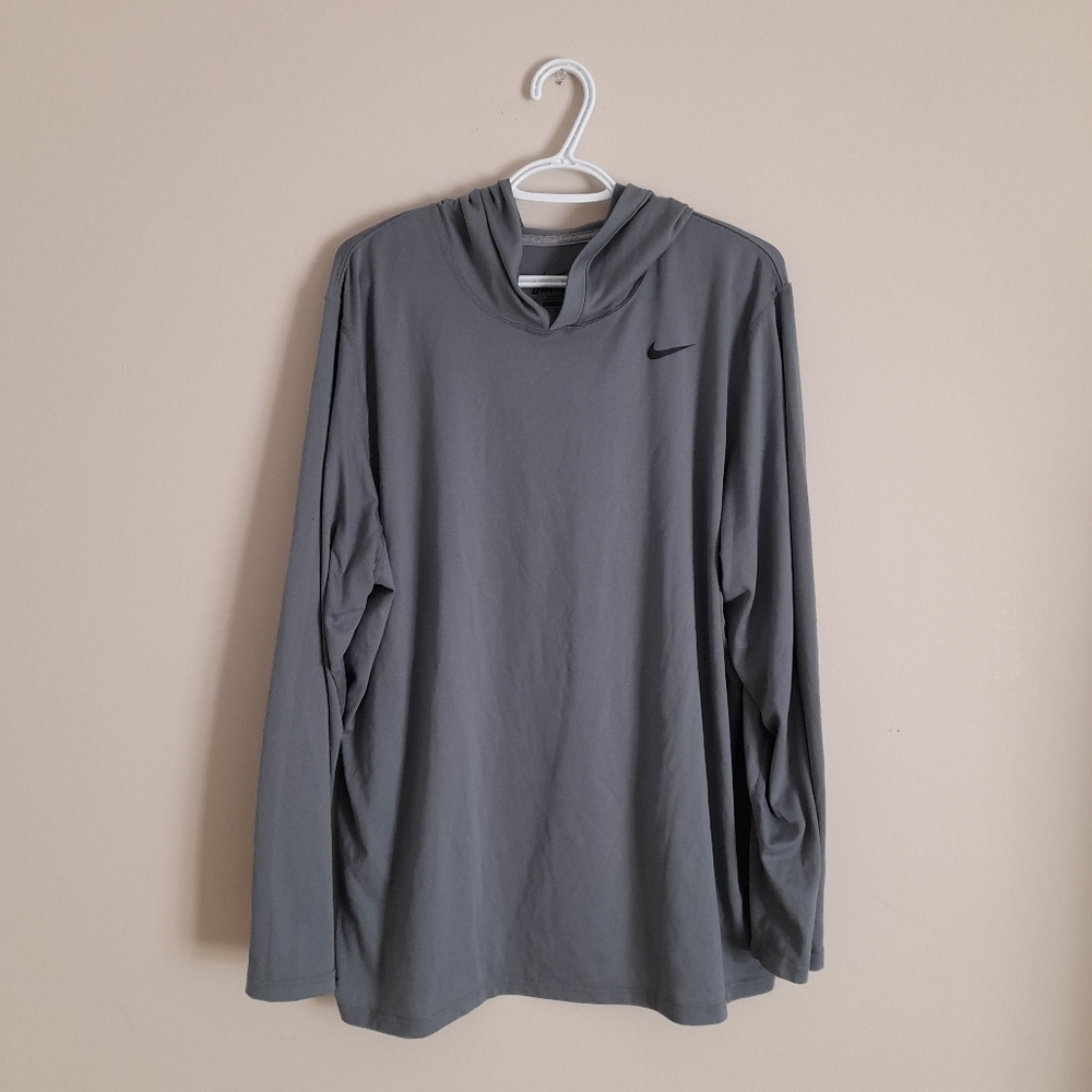 Nike Men's Gray Long Sleeve Shirt Size XL